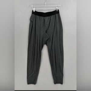 LULULEMON Pants Adult Medium Workout track jogger Drawstring Gray Black Mens